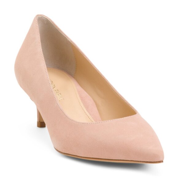 MARION PARKE Made In Brazil Suede Classic 45 Pumps - Picture 1 of 3